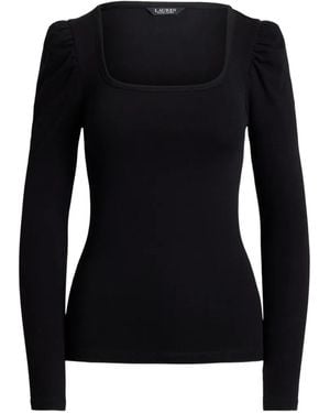 Ralph Lauren Haut À Encolure Carrée - Black