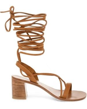 K. Jacques Saint Tropez Lace-Up Sandals - White
