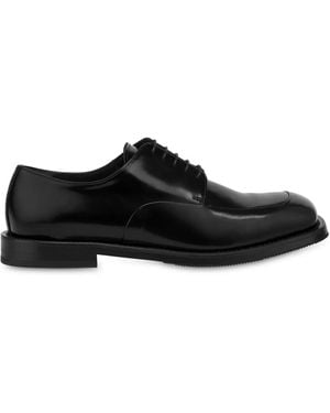 Moschino Leather Oxford Shoes - Black