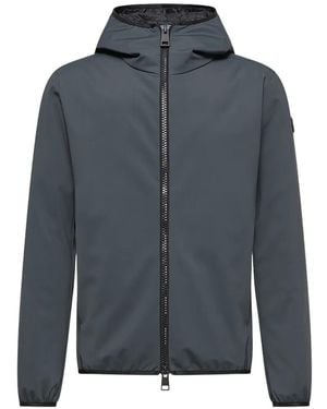 Moncler Hooded Zip-Up Jacket - Blue
