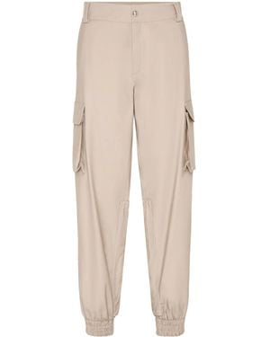 Philipp Plein Long Cargo Trousers - Natural