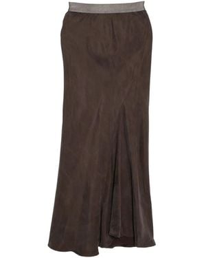 YEAREAST Bias-Cut Skirt - Brown