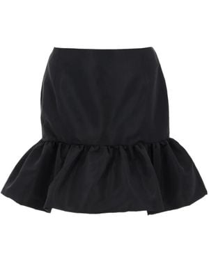 Nina Ricci Ruffled Peplum Mini Skirt - Black