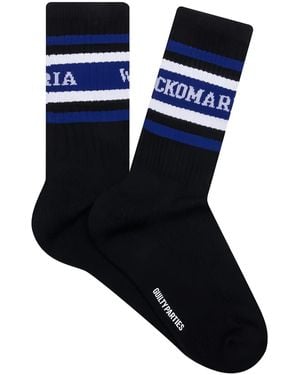 Wacko Maria Gestreifte Skater Type 1 Socken - Schwarz