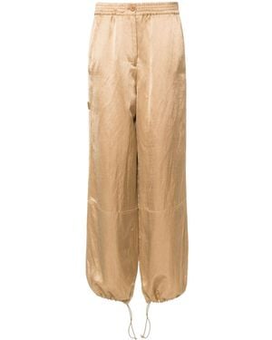 Dorothee Schumacher Drawstring-Cuff Trousers - Natural