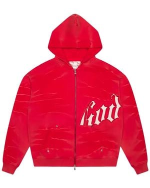 Godspeed New York Og Zip-Up Hoodie - Red
