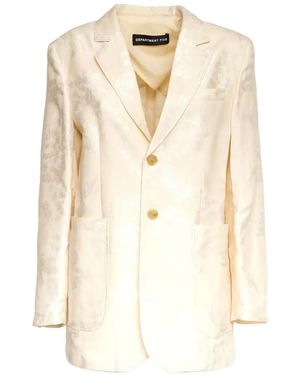 Department 5 Floral Embroidered Blazer - White