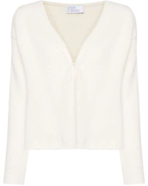 GIUSEPPE DI MORABITO Brooch-Detail Cardigan - White