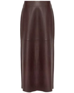 Samsøe & Samsøe Sapia Paneled Skirt - Brown