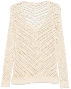 ViCOLO Open-Knit Sweater - Natural