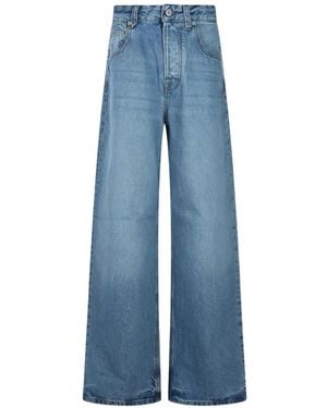 Jacquemus The Wide De-Nîmes Denim Trousers - Blue