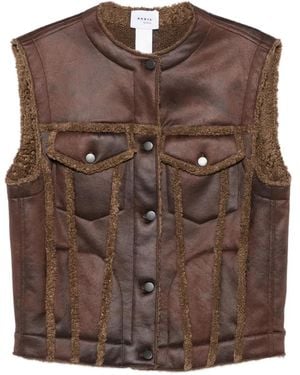 Akris Punto Button-Down Gilet - Brown