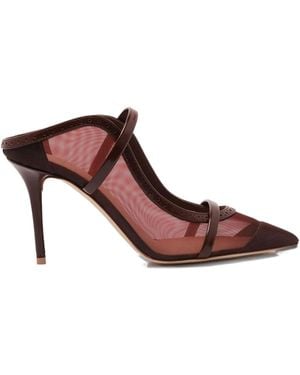Malone Souliers 85mm Maureen Mesh Pumps - ブラウン