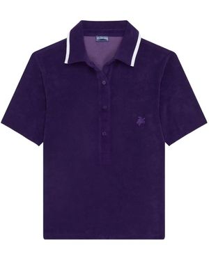 Vilebrequin Buttoned Collared Polo Shirt - Purple