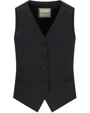 Tagliatore Buttoned Waistcoat - Black