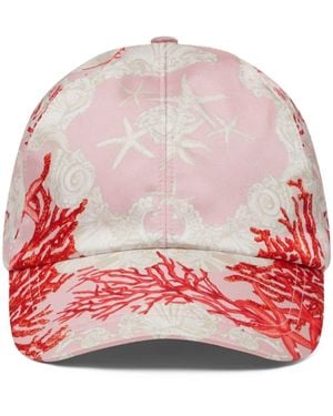 Versace Cappello Da Baseball Barocco Sea - Rosso