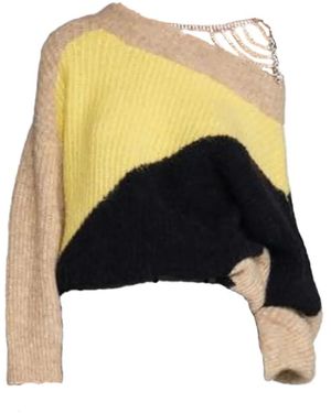 Circus Hotel Colour-Block Crystal-Embellished Jumper - Multicolour