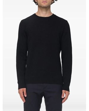 Zanone Waffle-Knit Virgin Wool Sweater - Blue
