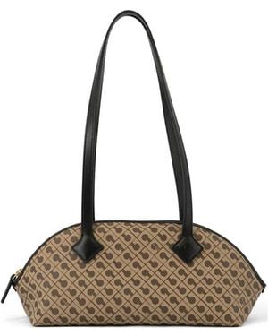 Gherardini Millerighe Monogram-Print Tote Bag - Natural