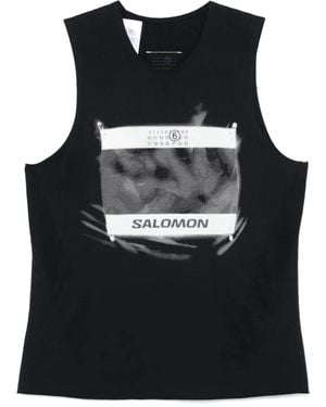 MM6 MAISON MARGIELA X SALOMON Numbers-Motif Tank Top - Black