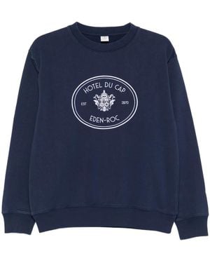 Sporty & Rich Eden-Roc Crest Sweatshirt - Blue