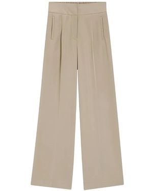 BOSS C Tarima Pleated Wide-Leg Pants - Natural