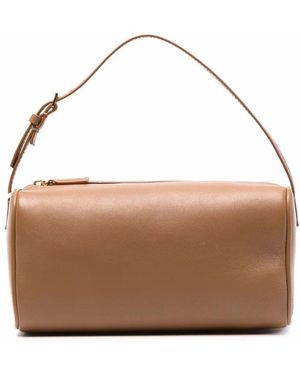 The Row ジップアップ レザーハンドバッグ - ブラウン