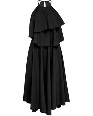 Club21 Collection Georgette Veronica Tiered-Ruffle Dress - Black
