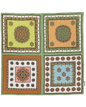 ALÉMAIS Foulard Contina Con Stampa - Verde