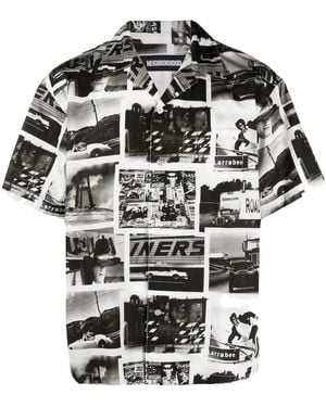 Neighborhood X Osamu Nagahama Photograph-Print Shirt - Black