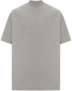 Fear Of God Signature 90S Logo-Embroidered T-Shirt - Grey