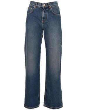 Aspesi Buttoned Jeans - Blue