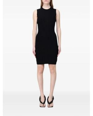 Emporio Armani Robe Sans Manches À Motif Monogrammé - Black