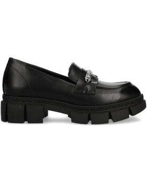 Karl Lagerfeld Leather Loafers - Black