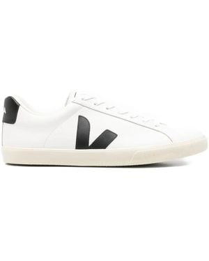 Veja Baskets En Cuir - Blanc