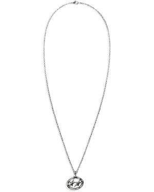 Twojeys Star Oval Sterling Necklace - White
