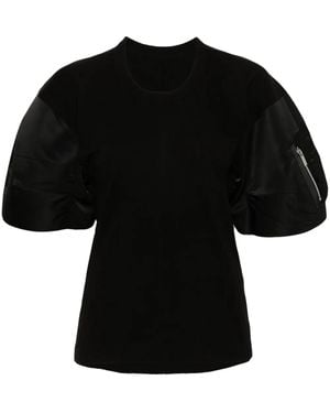 Sacai コットン Tシャツ - ブラック