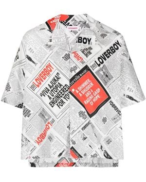 Charles Jeffrey Camicia Con Stampa Grafica - Bianco