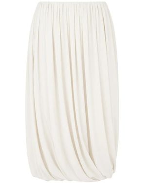 Cinq À Sept Calden Bubble-Hem Midi Skirt - White