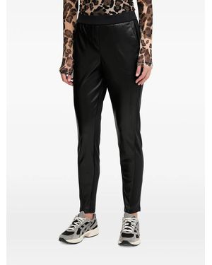 Sportalm Panelled Logo-Patch Trousers - Black