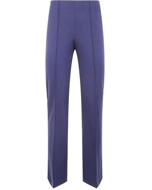 Seventy Centre-Seam Cotton Pants - Blue