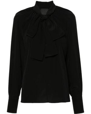 Givenchy 4g シルクブラウス - ブラック