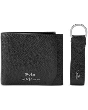 Polo Ralph Lauren Pebble Leather Wallet - Black