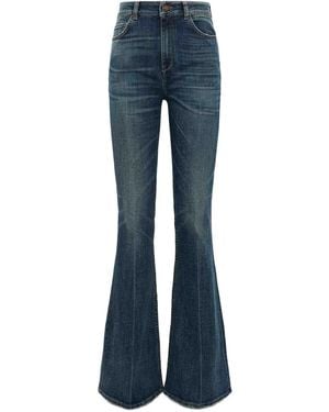 Dorothee Schumacher レザーパッチ ジーンズ - ブルー