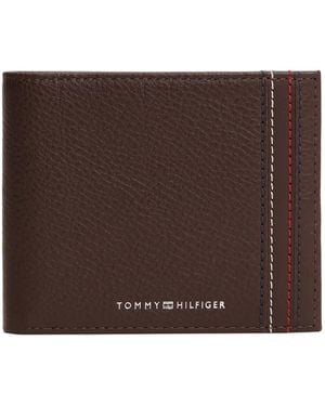 Tommy Hilfiger Stitching-Detail Wallet - Brown