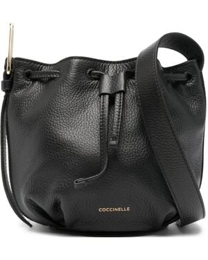 Coccinelle Malory ドローストリング バケットバッグ - ブラック