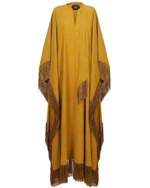Taller Marmo Hammamet Fringed Maxi Dress - Yellow