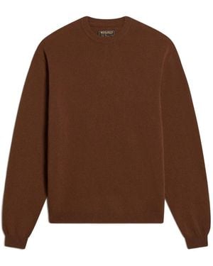 Woolrich Pullover Mit Rundem Ausschnitt - Braun