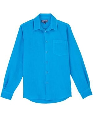 Vilebrequin Camicia con ricamo - Blu