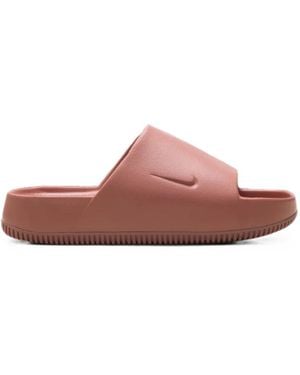 Nike Calm Logo-Detail Slides - Pink